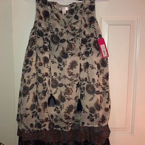 Floral ruffle dress (never worn)